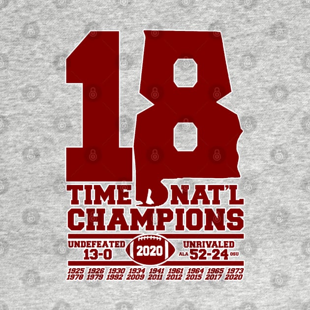 ALABAMA 18 TIME CHAMPIONS by thedeuce